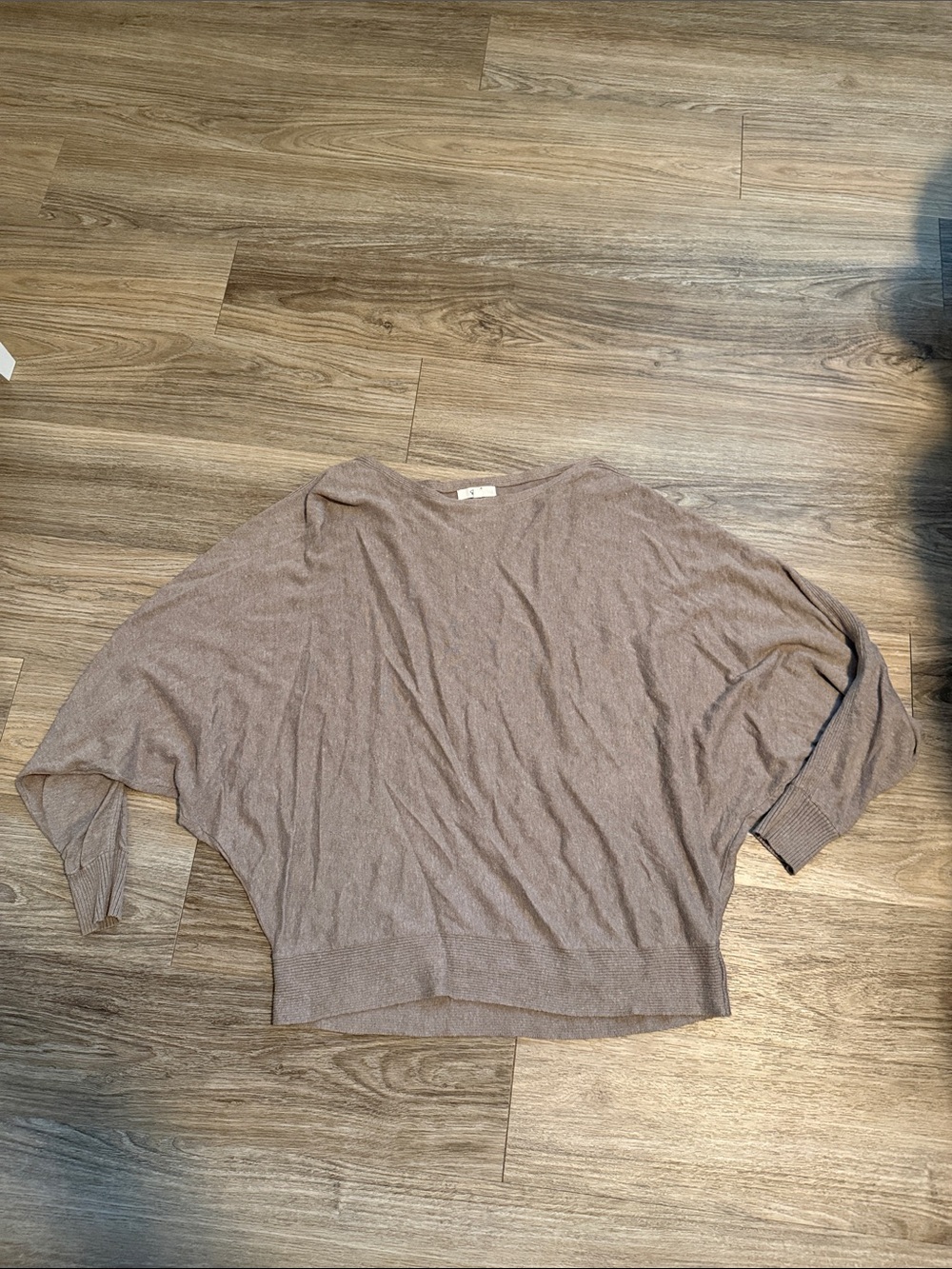 easel Women's Taupe Batwing Sweater